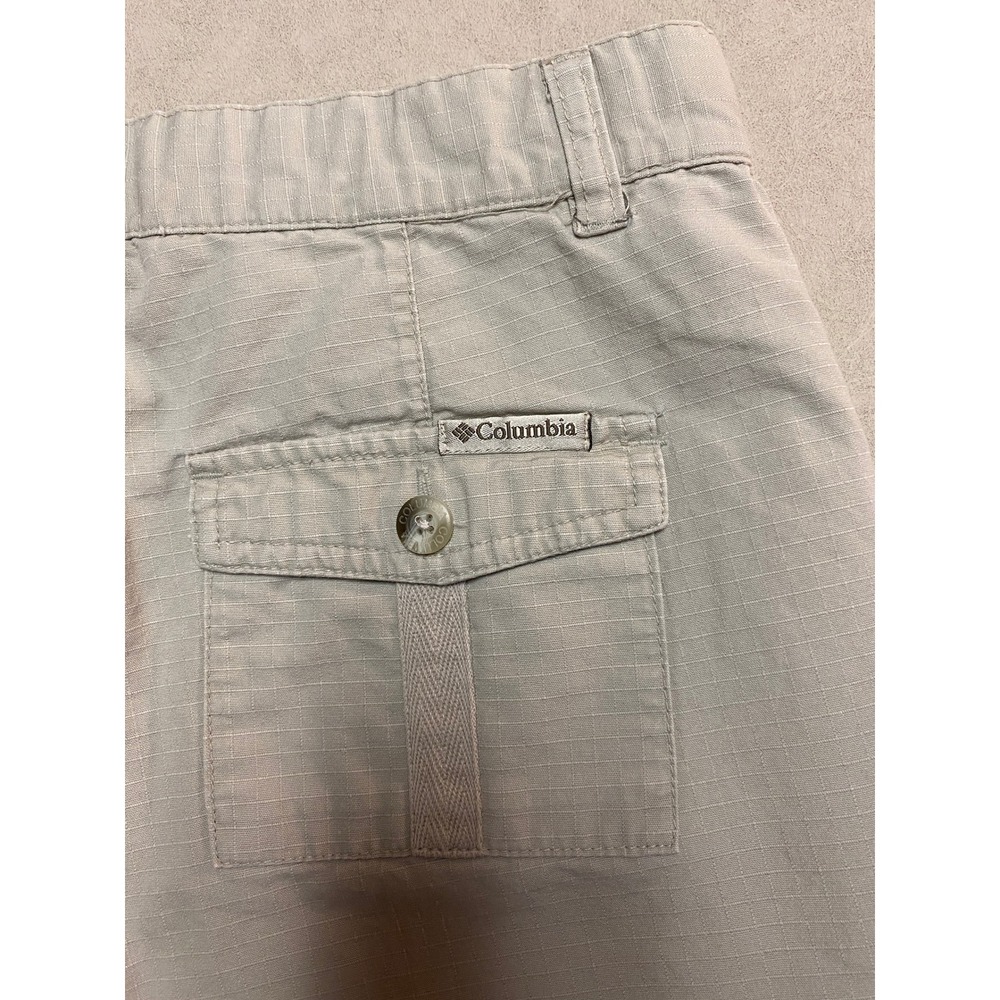 Columbia Womens Tan Ripstop Cargo Hiking Shorts Khaki AL4355 Size 10 - Picture 5 of 5